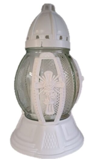 Candeeiro de Vidro Z-260 prata (6un)