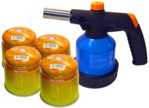 Maçarico RK-5004 +4 Cartuchos de Gás 190g